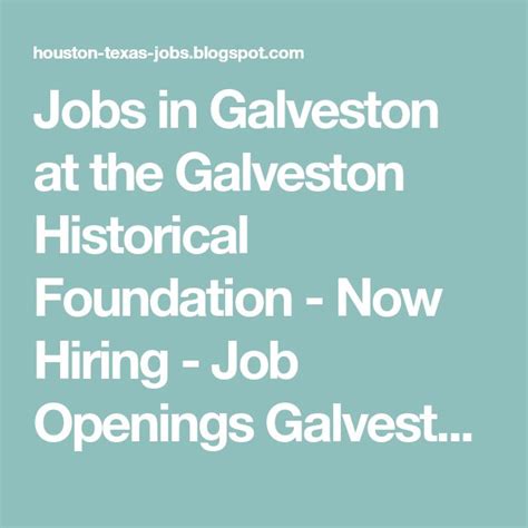 Hiring multiple candidates. . Jobs in galveston